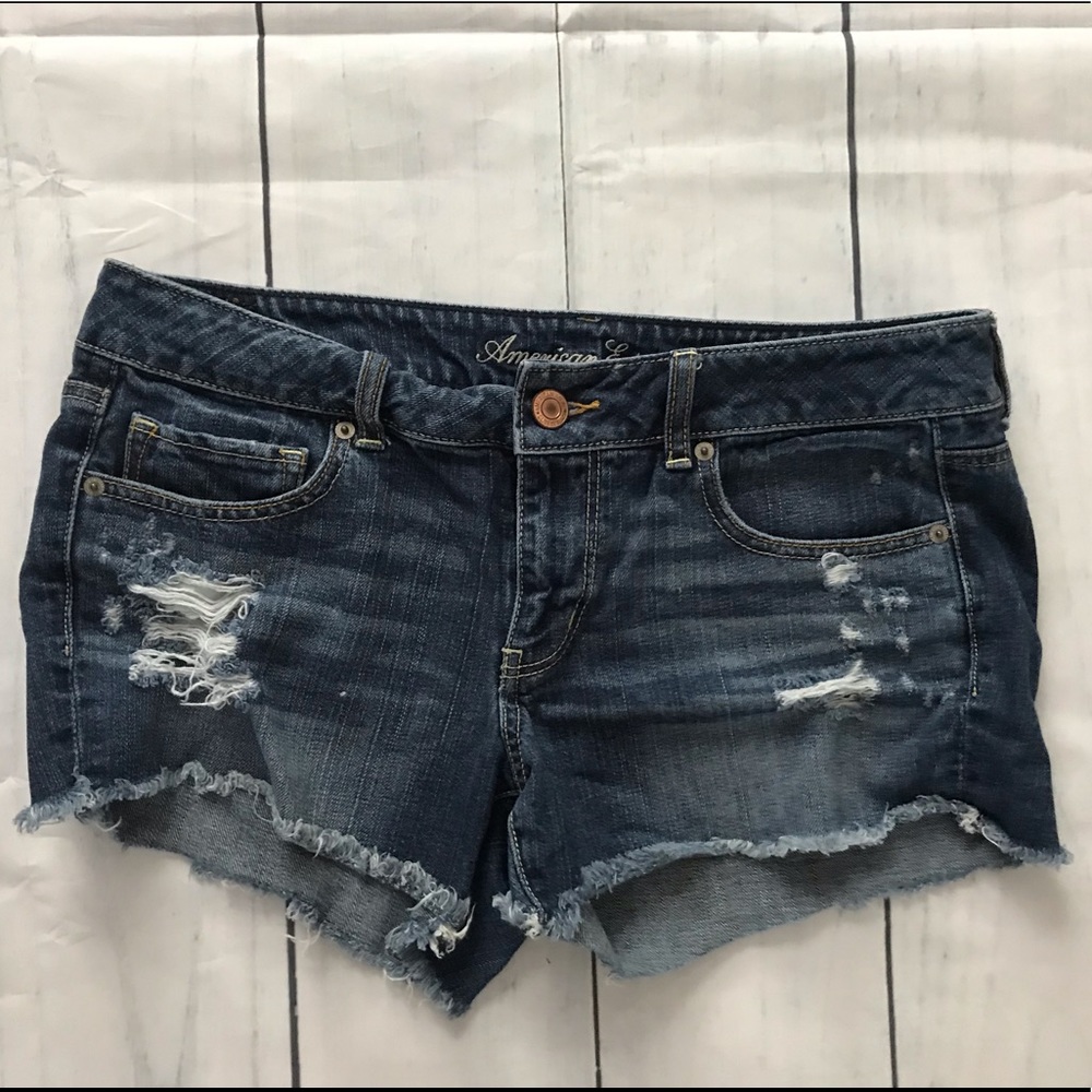 American Eagle Distressed Jean Shorts Size 12